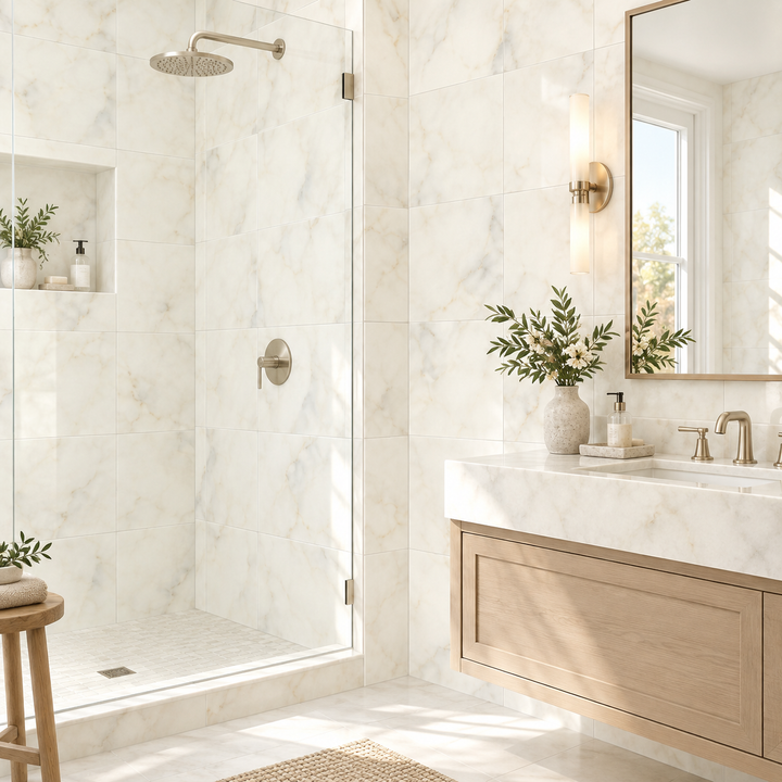 Calacatta Oliva Marble 24x24 Honed Tile