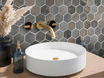 OREGON AGATA HEX Porcelain Mosaic Tile - TILE & MOSAIC DEPOT