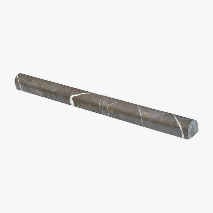 Pietra Gray Marble 3/4X12 Polished Pencil Liner