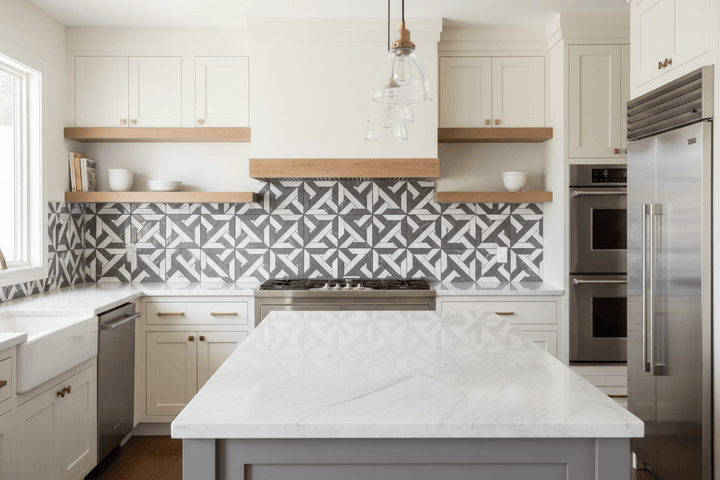 Pietra Gray Marble Rubicon Polished Mosaic