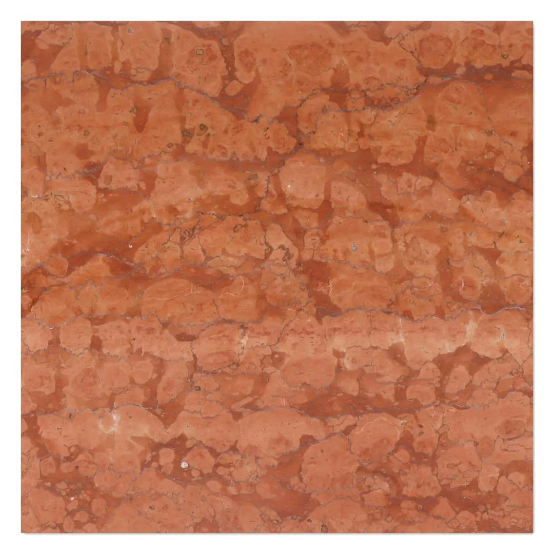 Rosso Verona Red Marble 12x12 Polished Tile - TILE & MOSAIC DEPOT