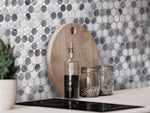 Seattle Kerry Park Bardiglio Nuvolato / Bianco Carrara Mosaic Tile - TILE & MOSAIC DEPOT