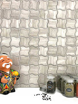 SAVANNAH ELLIS SQUARE Wooden Gray / Athens Gray Mosaic Tile - TILE & MOSAIC DEPOT