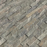 Sage Green Quartzite 6x24 Split Face Stacked Stone Ledger Panel