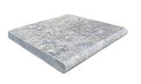 Silver Travertine 12x12 5cm Tumbled Pool Coping (Bullnose)