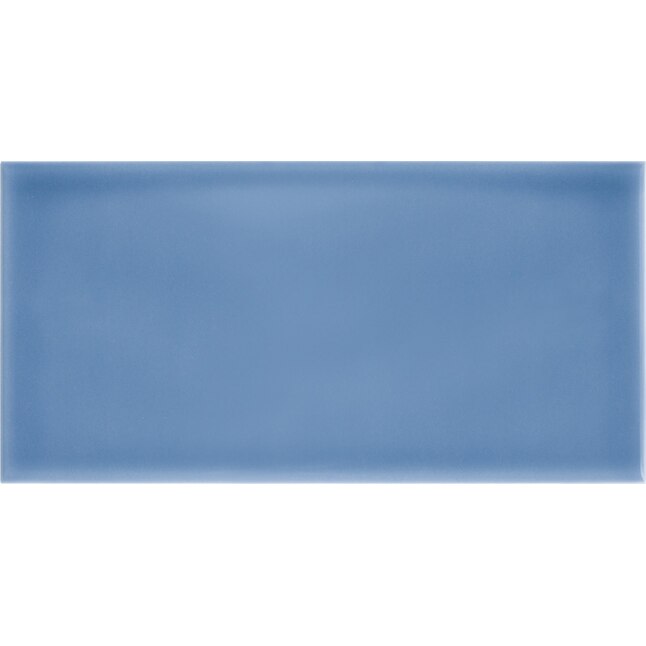Sky Blue 4X12 Glossy Ceramic Wall Tile (CLEARANCE) - TILE & MOSAIC DEPOT