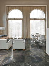 Timeless Black Deep 12x24 Italian Matte Porcelain Tile