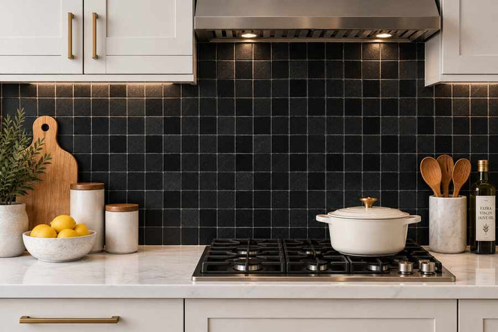 Absolute Black Granite 2x2 Square Polished Mosaic Tile