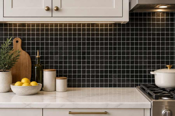 Absolute Black Granite 1x1 Square Polished Mosaic Tile