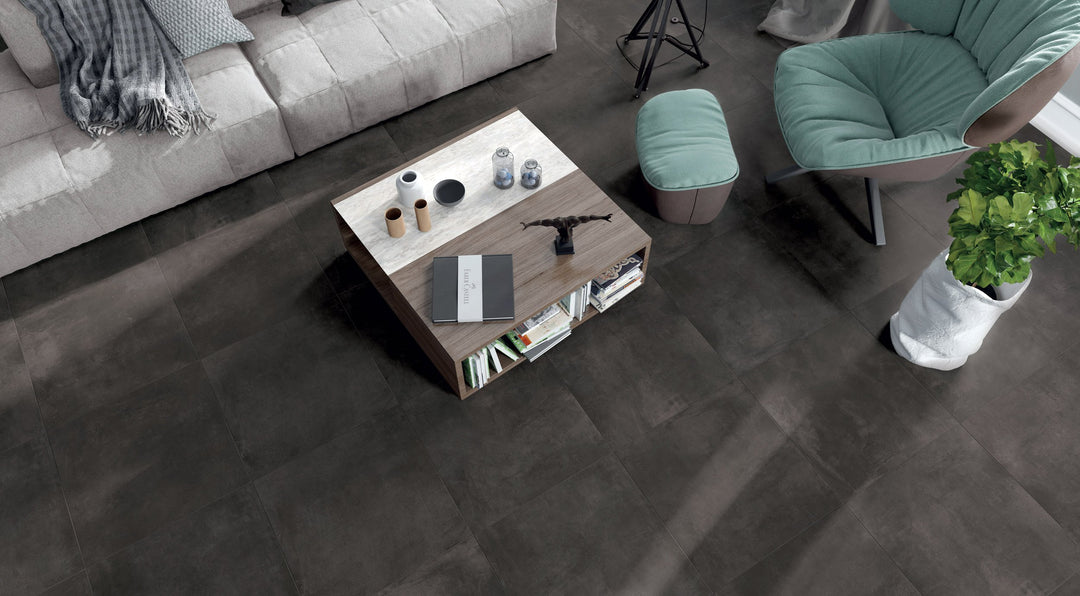Volcano Dark 24x48 Italian Matte Porcelain Tile