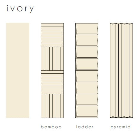 Volume Ivory 2 1/3 x 10 Italian Porcelain Tile