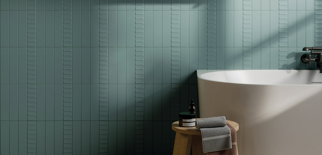 Volume Ocean Pyramid 2 1/3 x 10 Italian Porcelain Tile