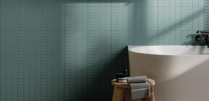Volume Ocean Pyramid 2 1/3 x 10 Italian Porcelain Tile