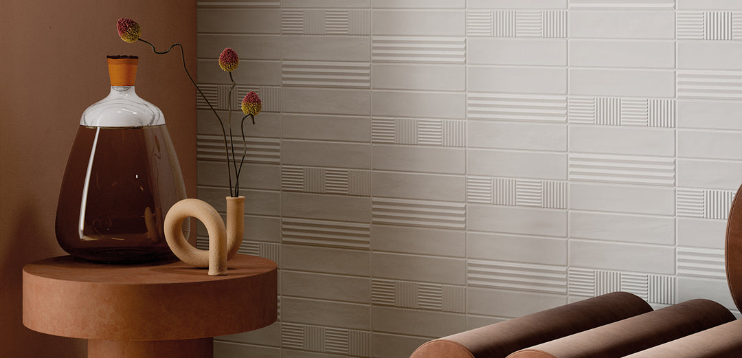 Volume White 2 1/3 x 10 Italian Porcelain Tile