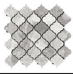Atlantic Gray Marble Lantern Mosaic (3") Polished Marble Mosaic Tile