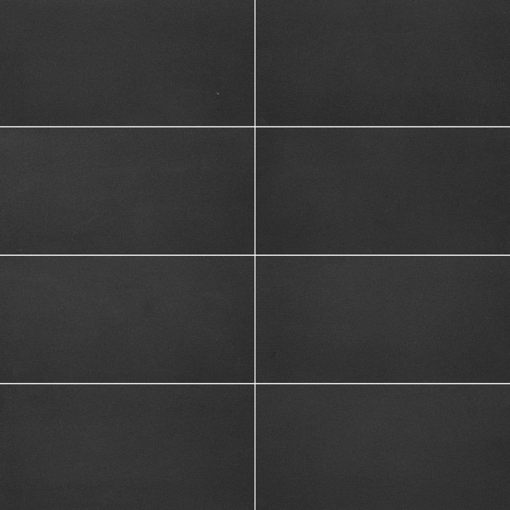 Basalt Black 12×24 Honed Tile - TILE & MOSAIC DEPOT