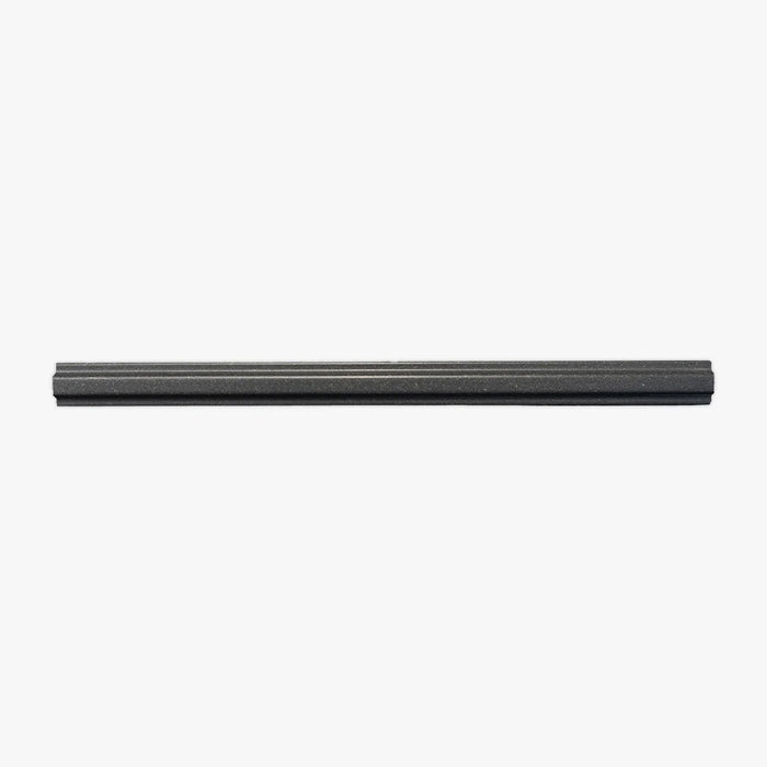 Basalt Black 3/4x12 Honed Modern Pencil Liner
