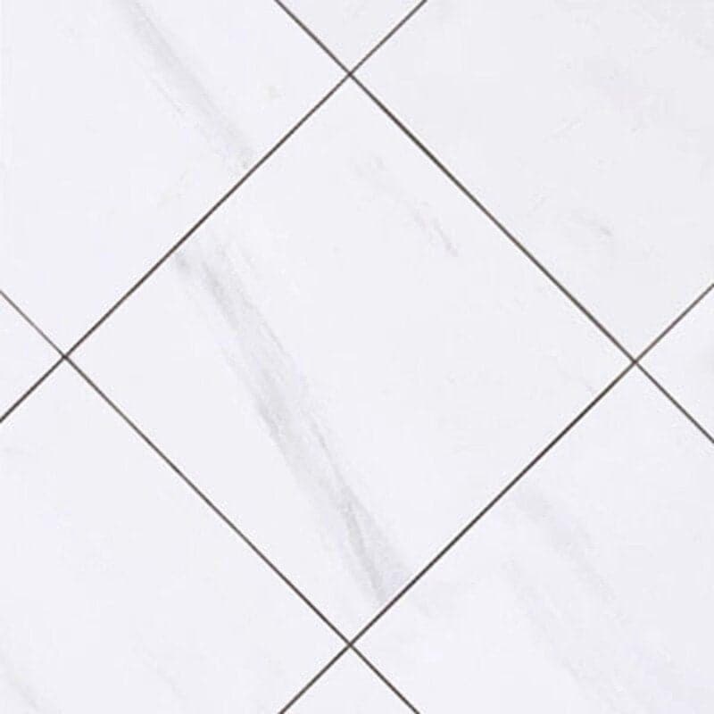 Bianco Dolomite marble 18x18 polished tile from TILE AND MOSAIC DEPOT, showcasing a smooth, natural stone surface with elegant veining.