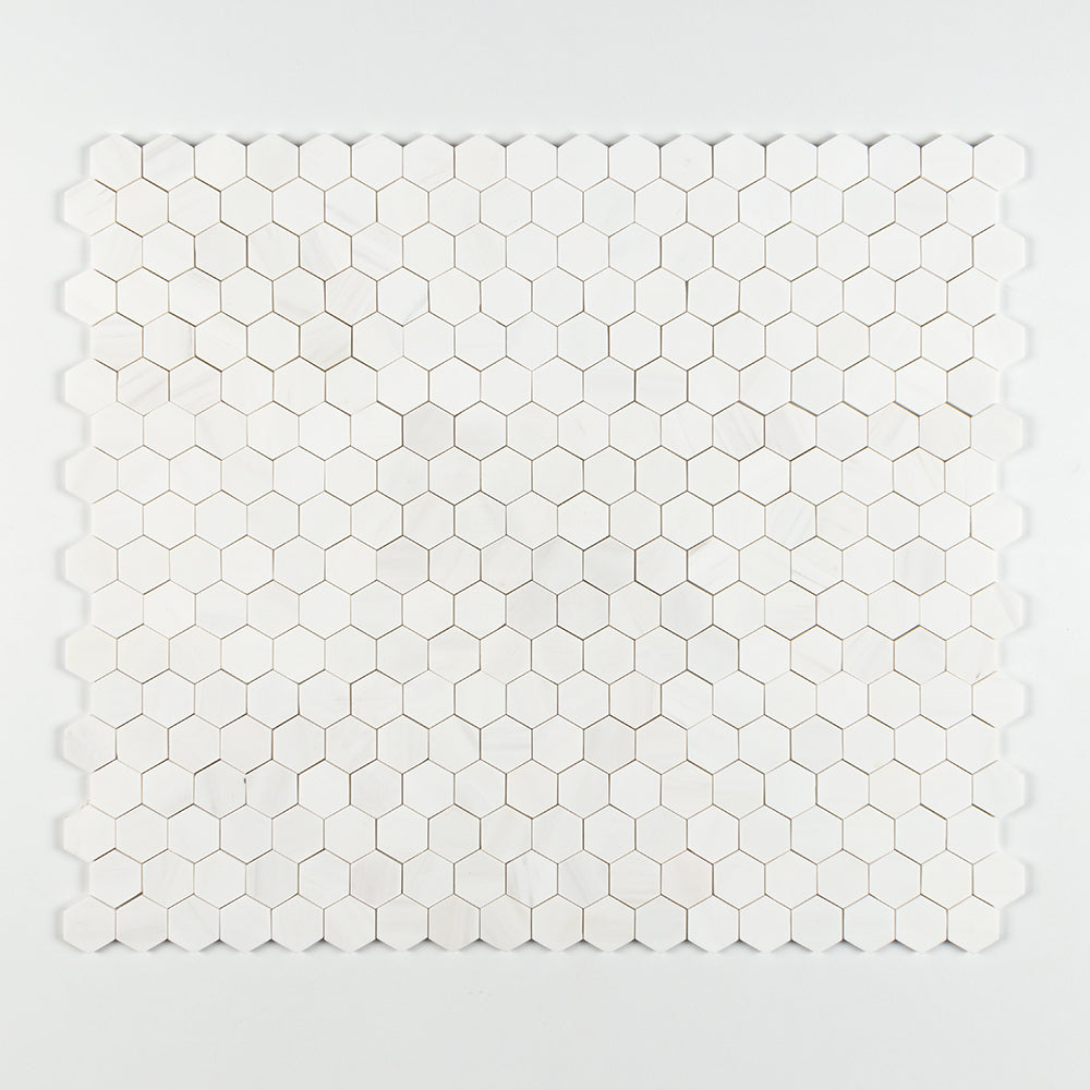 Bianco Dolomite Marble 1x1 Hexagon Honed Mosaic Tile - TILE & MOSAIC DEPOT