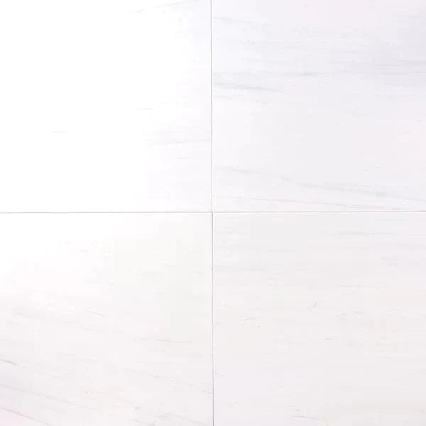 Bianco Dolomite Marble 18x18 Polished Tile - TILE & MOSAIC DEPOT