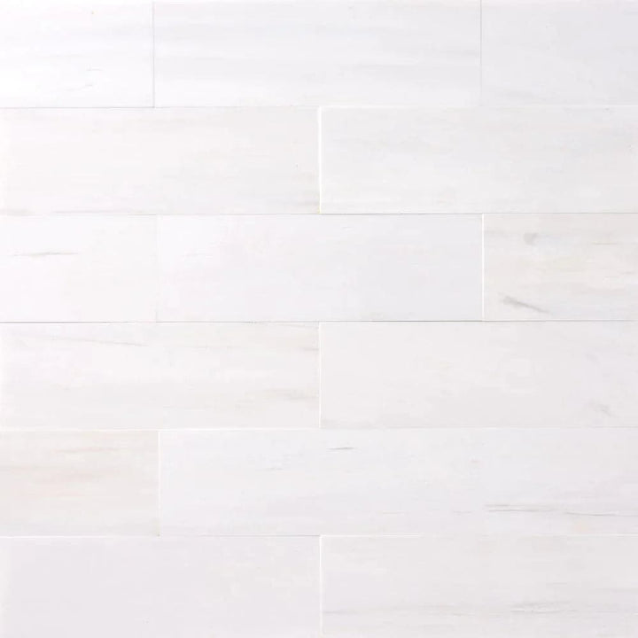 Bianco Dolomite Marble 2x8 Honed Tile - TILE & MOSAIC DEPOT