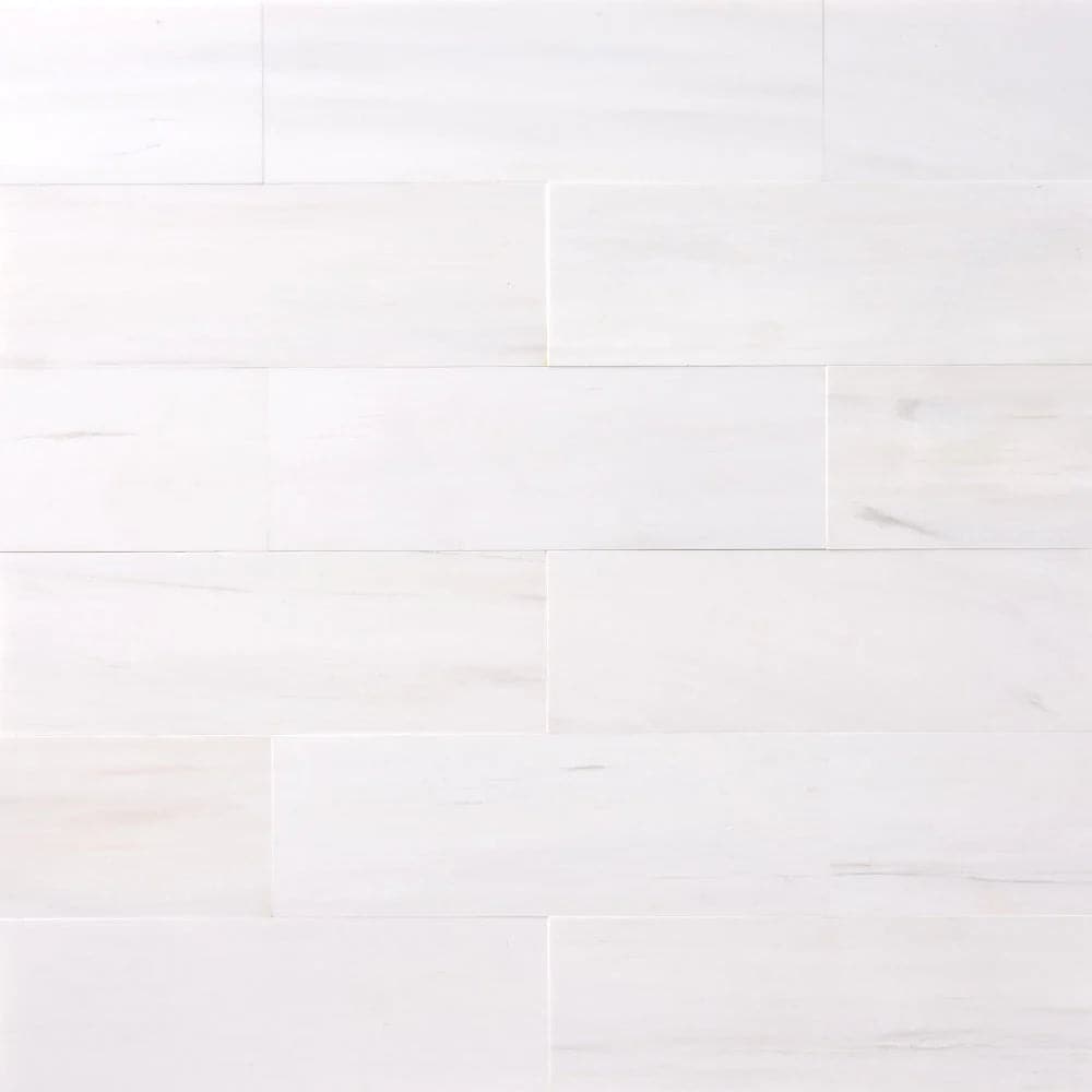 Bianco Dolomite Marble 2x8 Polished Tile - TILE & MOSAIC DEPOT