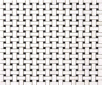 Bianco Dolomite Marble Basketweave with Black Dots Polished Mosaic Tile - TILE & MOSAIC DEPOT