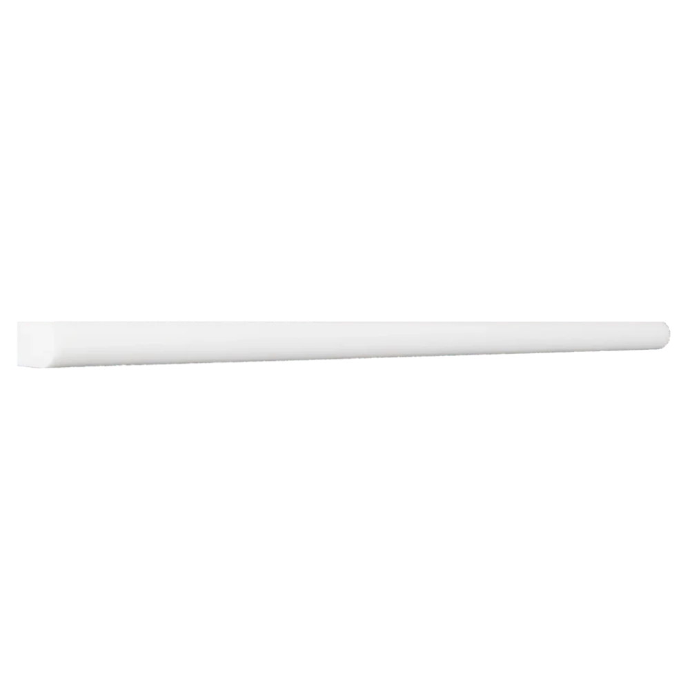 Bianco Dolomite Marble Polished 1/2×12 Pencil Liner - TILE & MOSAIC DEPOT