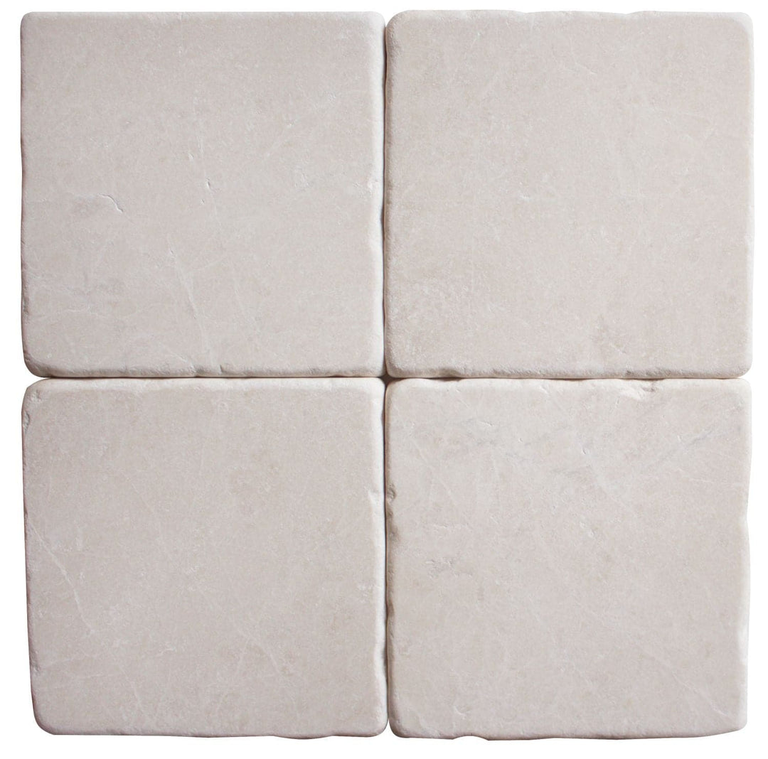 Botticino Marble 6X6 Tumbled Tile - TILE & MOSAIC DEPOT