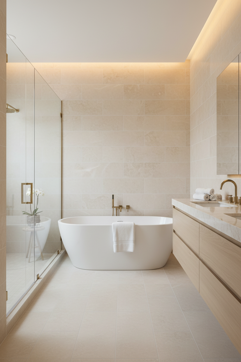 Botticino Beige Marble 12x24 Honed Tile