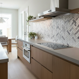 Calacatta Viola Marble 1x4 Herringbone Honed Mosaic Tile - TILE & MOSAIC DEPOT