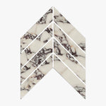 Calacatta Viola Marble 2x8 Chevron Polished Mosaic Tile