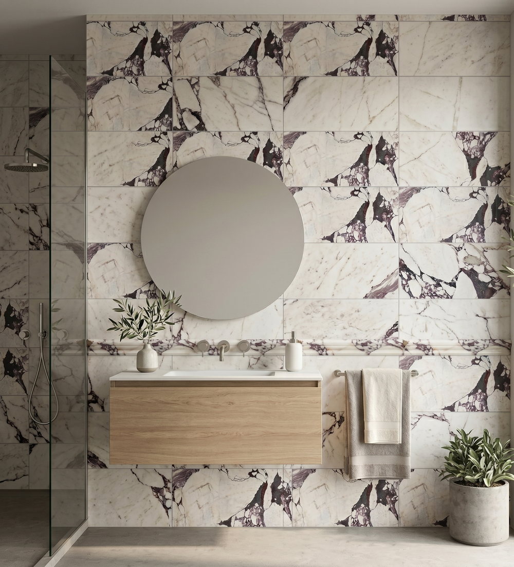 Calacatta Viola Marble 4 3/4x12 Honed Baseboard | TMD