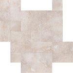 Cappuccino Marble Paver 3cm Tumbled Versailles Pattern (Clearance) - TILE & MOSAIC DEPOT