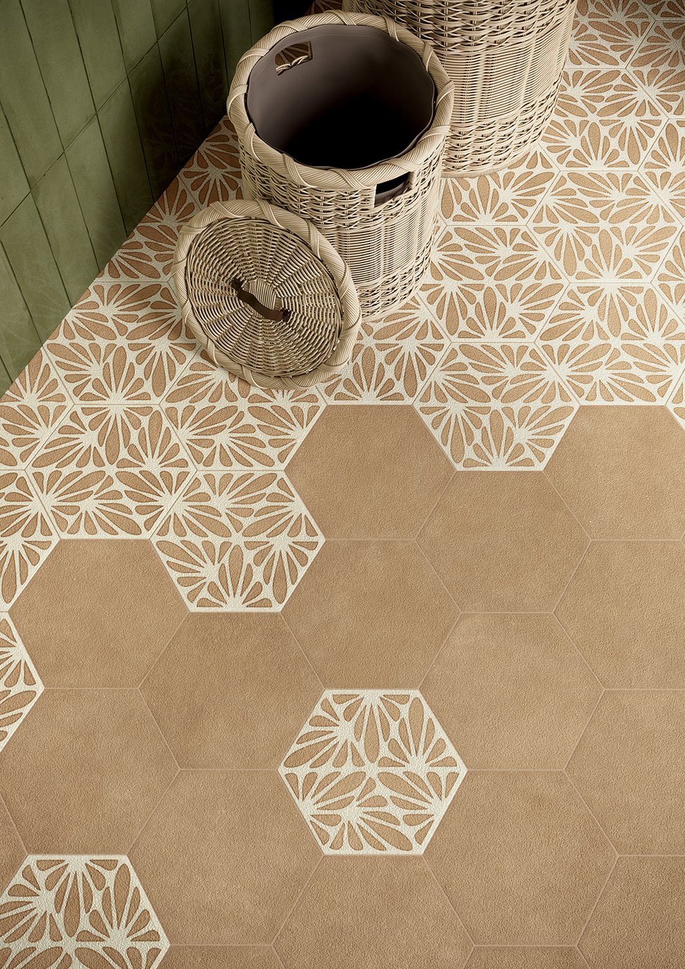 Cesello Chamotte Terracreta 8.5x10 Hexagon Porcelain Tile - TILE & MOSAIC DEPOT