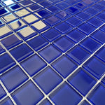 COLOR PALETTE COBALT BLUE GLOSS 11.8x11.8 Glass Mosaic Tile - TILE & MOSAIC DEPOT