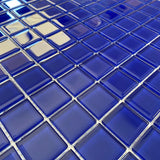 COLOR PALETTE COBALT BLUE GLOSS 11.8x11.8 Glass Mosaic Tile - TILE & MOSAIC DEPOT