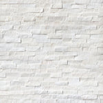 Cosmic White 6x24 Stacked Stone Ledger Panel - TILE & MOSAIC DEPOT