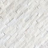 Cosmic White 6x24 Stacked Stone Ledger Panel - TILE & MOSAIC DEPOT