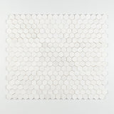 Bianco Dolomite Marble 1x1 Hexagon Honed Mosaic Tile - TILE & MOSAIC DEPOT