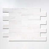Bianco Dolomite Marble 4x12 Polished Tile - TILE & MOSAIC DEPOT