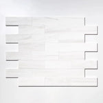 Bianco Dolomite Marble 4x12 Honed Tile - TILE & MOSAIC DEPOT