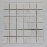 Bianco Dolomite 2x2 Polished Marble Mosaic Tile (Clearance) - TILE & MOSAIC DEPOT