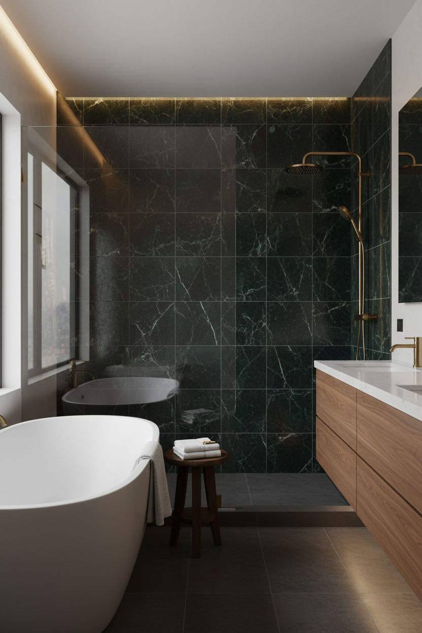 Empress Green Marble 12x12 Honed Tile