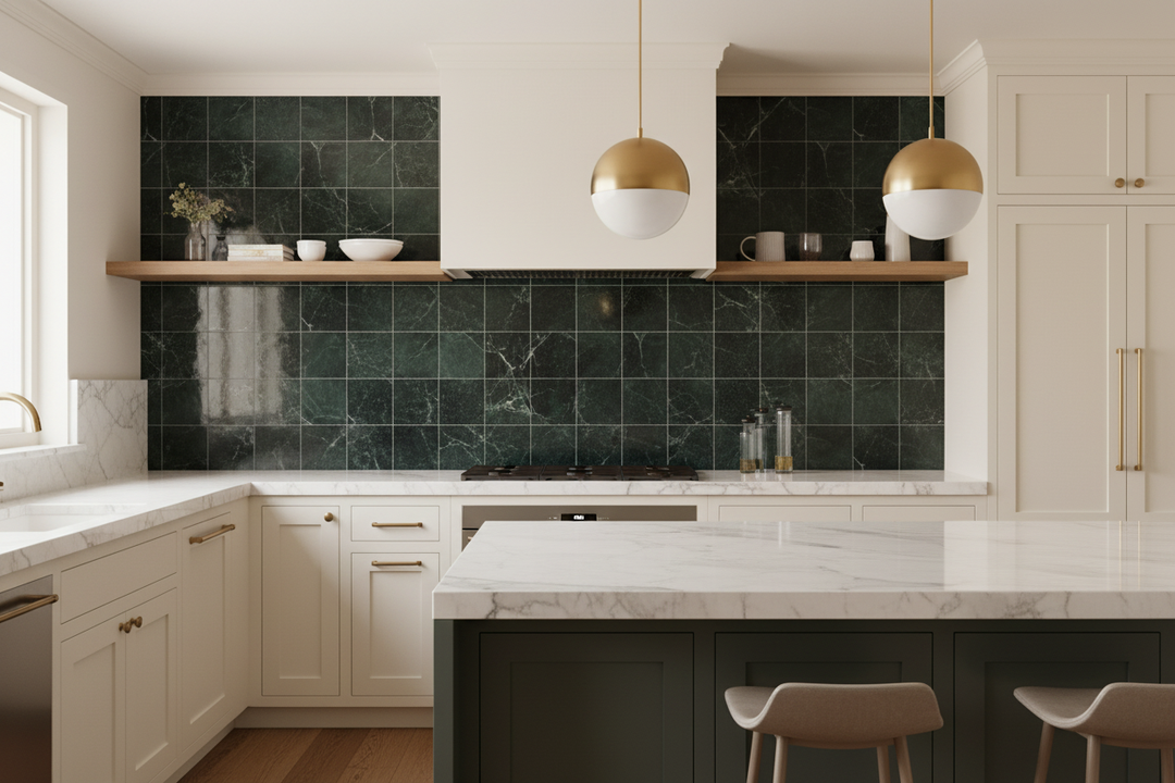 Empress Green Marble 12x12 Polished Tile