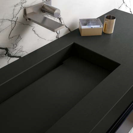 Florim Black Porcelain Slab 63” x 126” Matte Finish