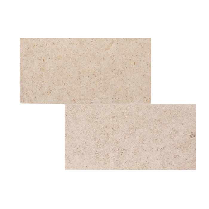Gascoigne Beige Limestone 6x12 Honed Tile - TILE & MOSAIC DEPOT