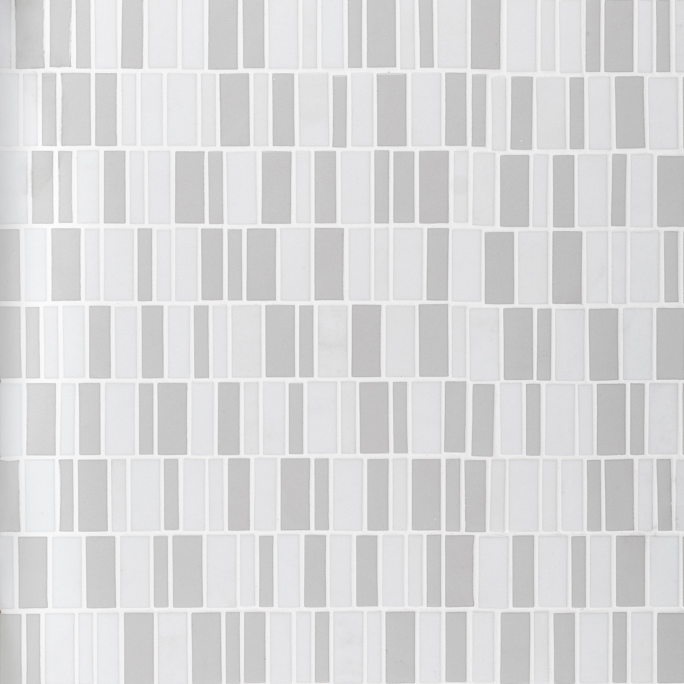 Barcode Pattern Tile Texture Geometro Barcode Puzzle Recycled Glass Mosaic Tile | TILE & MOSAIC DEPOT