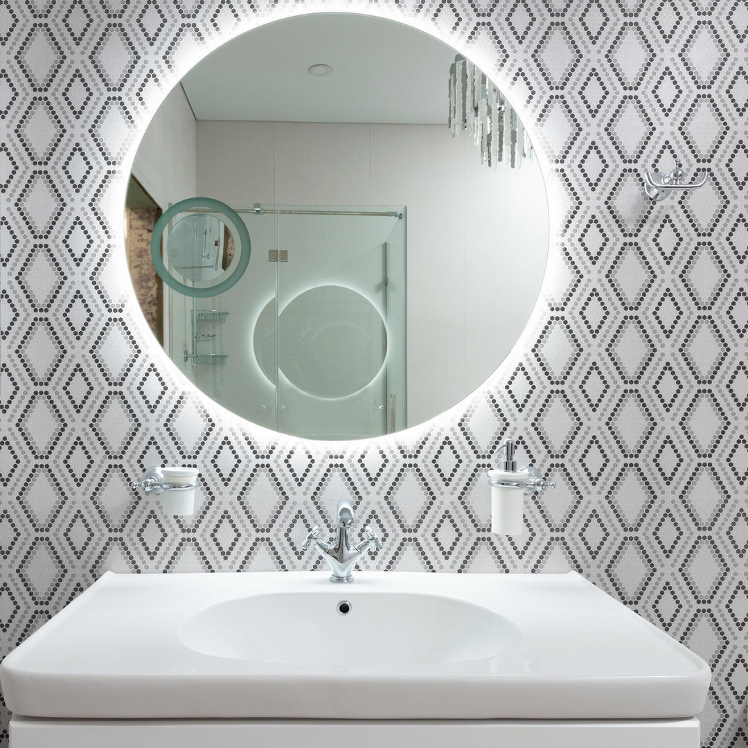 Geometro Python Draco Recycled Glass Mosaic Tile - TILE & MOSAIC DEPOT
