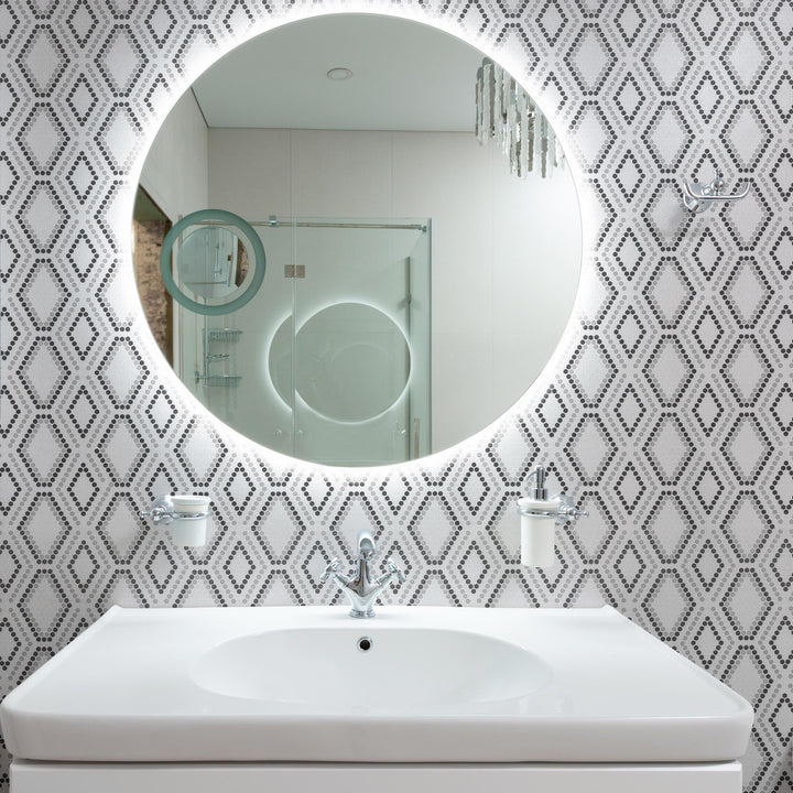 Geometro Python Draco Recycled Glass Mosaic Tile - TILE & MOSAIC DEPOT